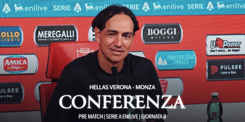 La conferenza di Mister Nesta prima di Hellas Verona-Monza