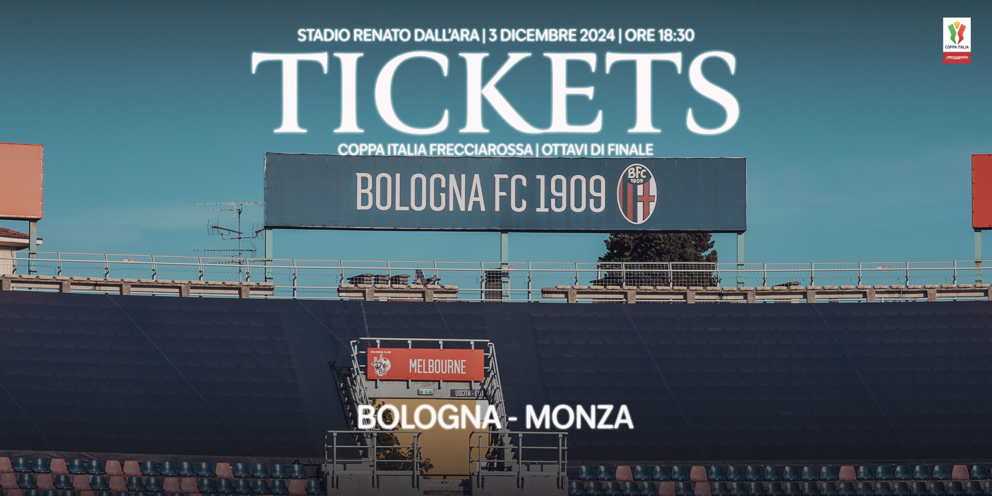 COPPA ITALIA | BOLOGNA – MONZA: info biglietti